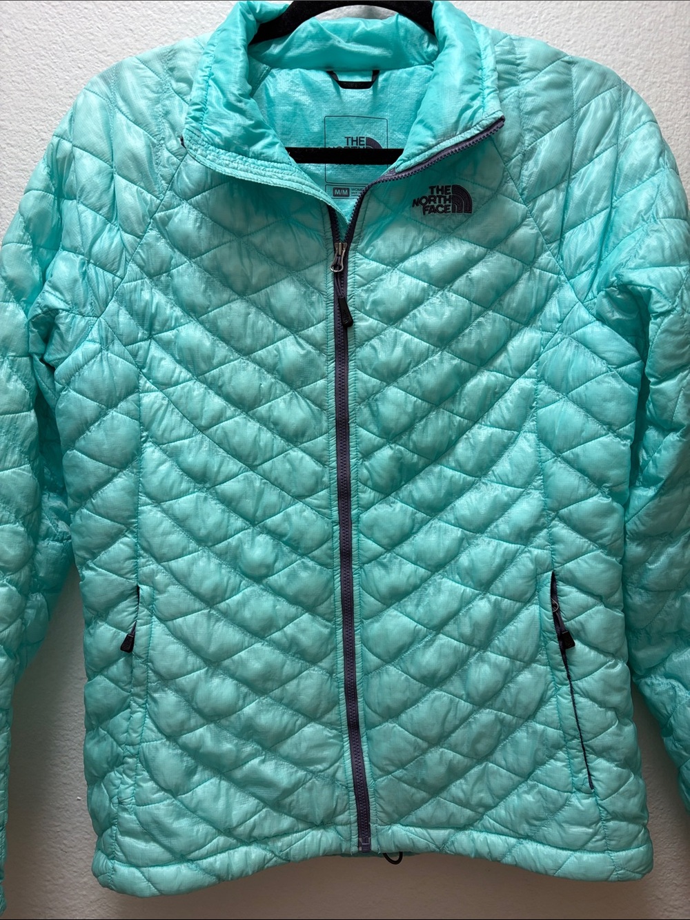 The North Face Thermoball Teal Women's Quilted Lightweight Puffer Jacket